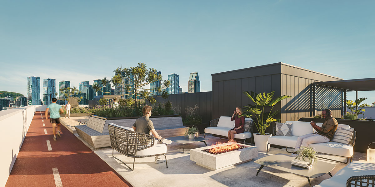Rooftop Terrace of condo rentals joia